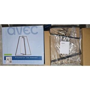 Avec Tosin Collection Contemporary Matte Black Integrated LED Pendant Light